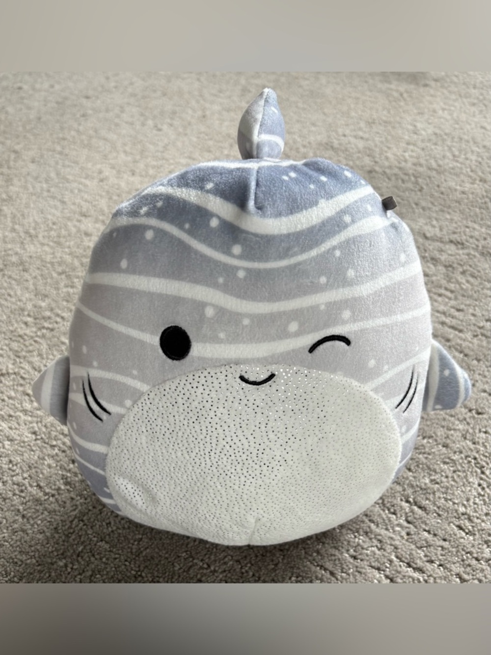 🦈 Sachie the Whale Shark Squishmallow 10” | Sparkle Belly!